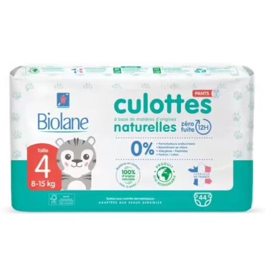 Biolane couches culottes naturelles et écologiques - Pants dès 8 kg