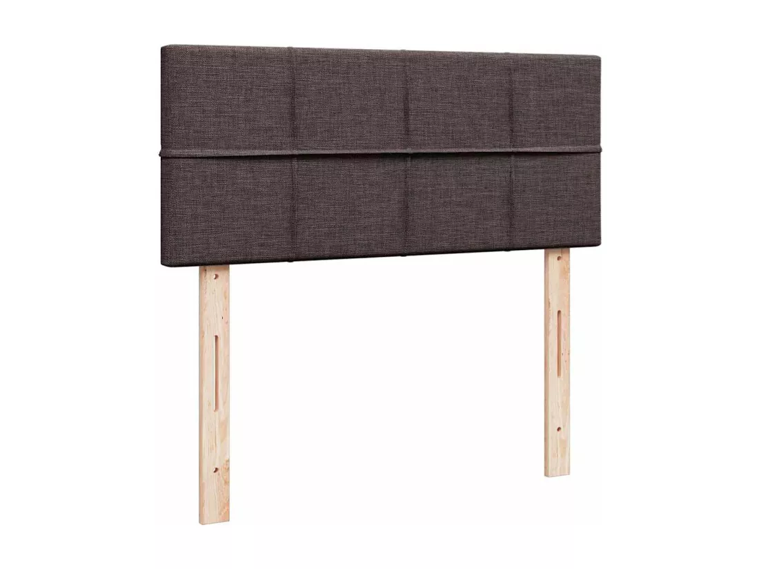 Sommier tapissier avec matelas Marron foncé 90x200 cm