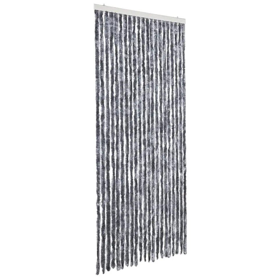 vidaXL - Deurgordijn - Zilver - Polypropyleen - 90 x 200 cm
