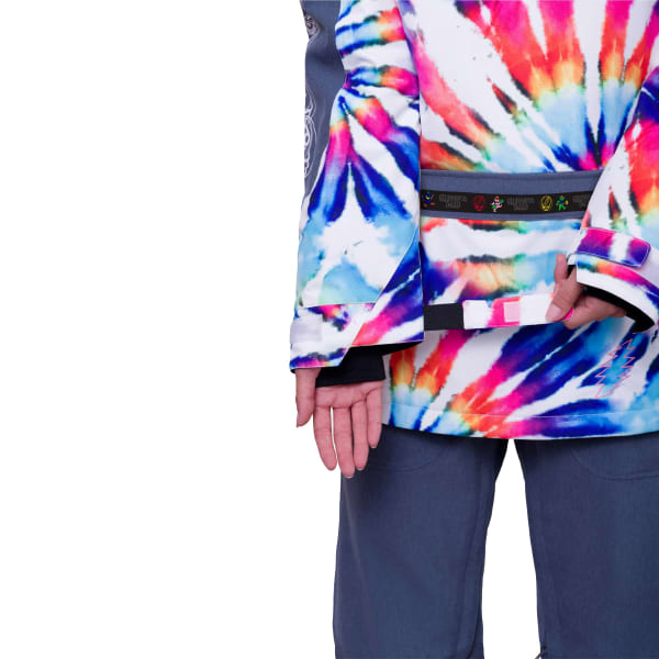 Veste de ski 686 WMNS UPTON INSULATED ANORAK GRATEFUL DEAD WHITE TIE DYE