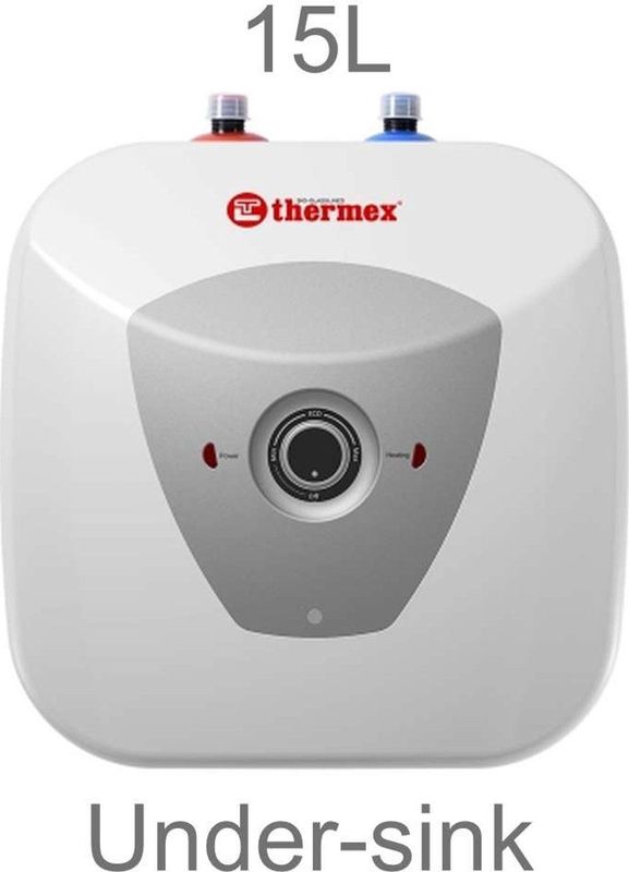 Elektrische boiler THERMEX HIT PRO 15 L – montage onder de gootsteen (aansluitingen boven)