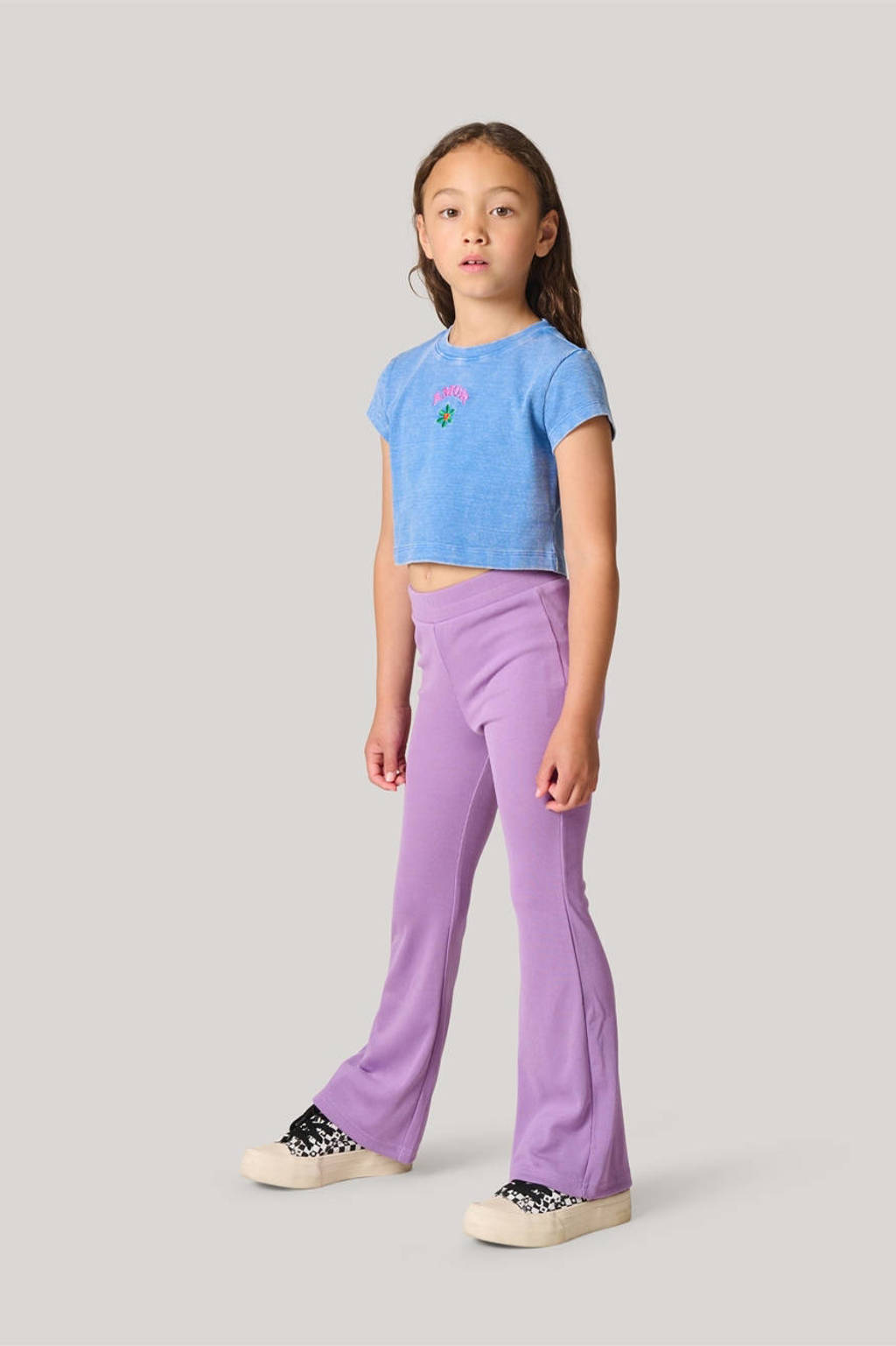 Shoeby high waist flared legging paars