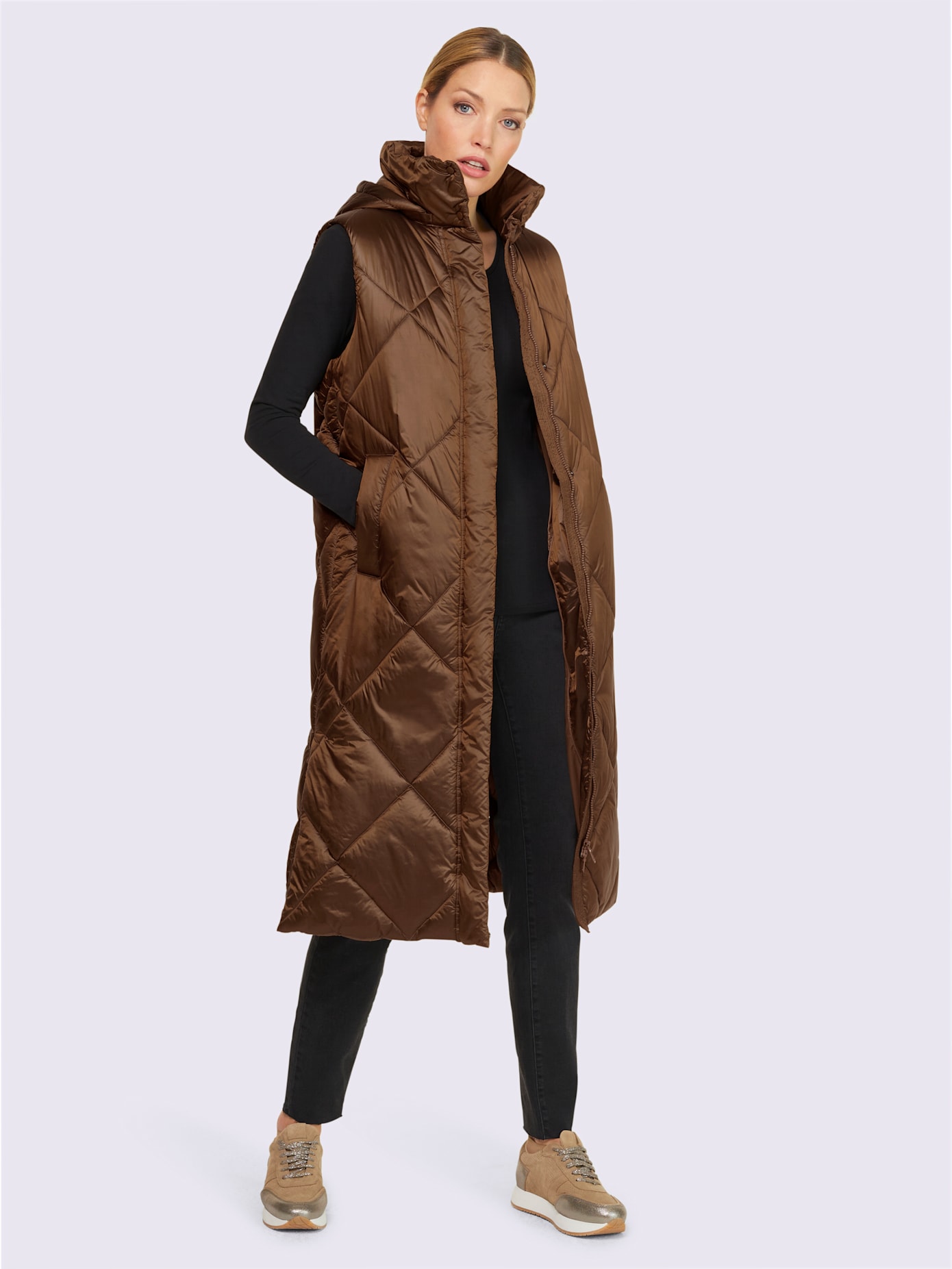 Gilet matelassé piquage en losanges