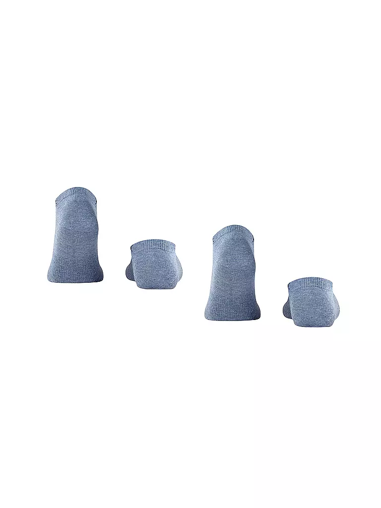 BURLINGTON Herren Sneaker Socken EVERYDAY 2-er Pkg. 40-46 light jean blau