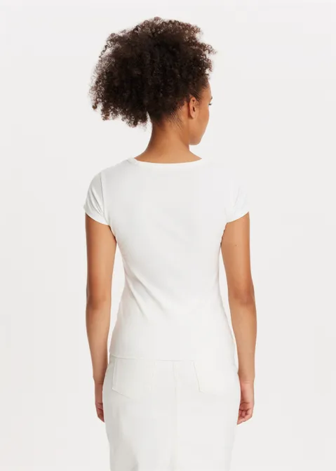 Basic t-shirt off-white (WIT.O)
