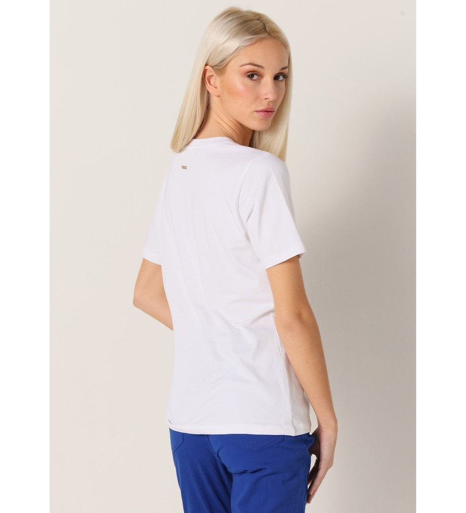 Victorio & Lucchino, Camiseta V&L de Manga Curta com Lantejoulas de Anjo Branca