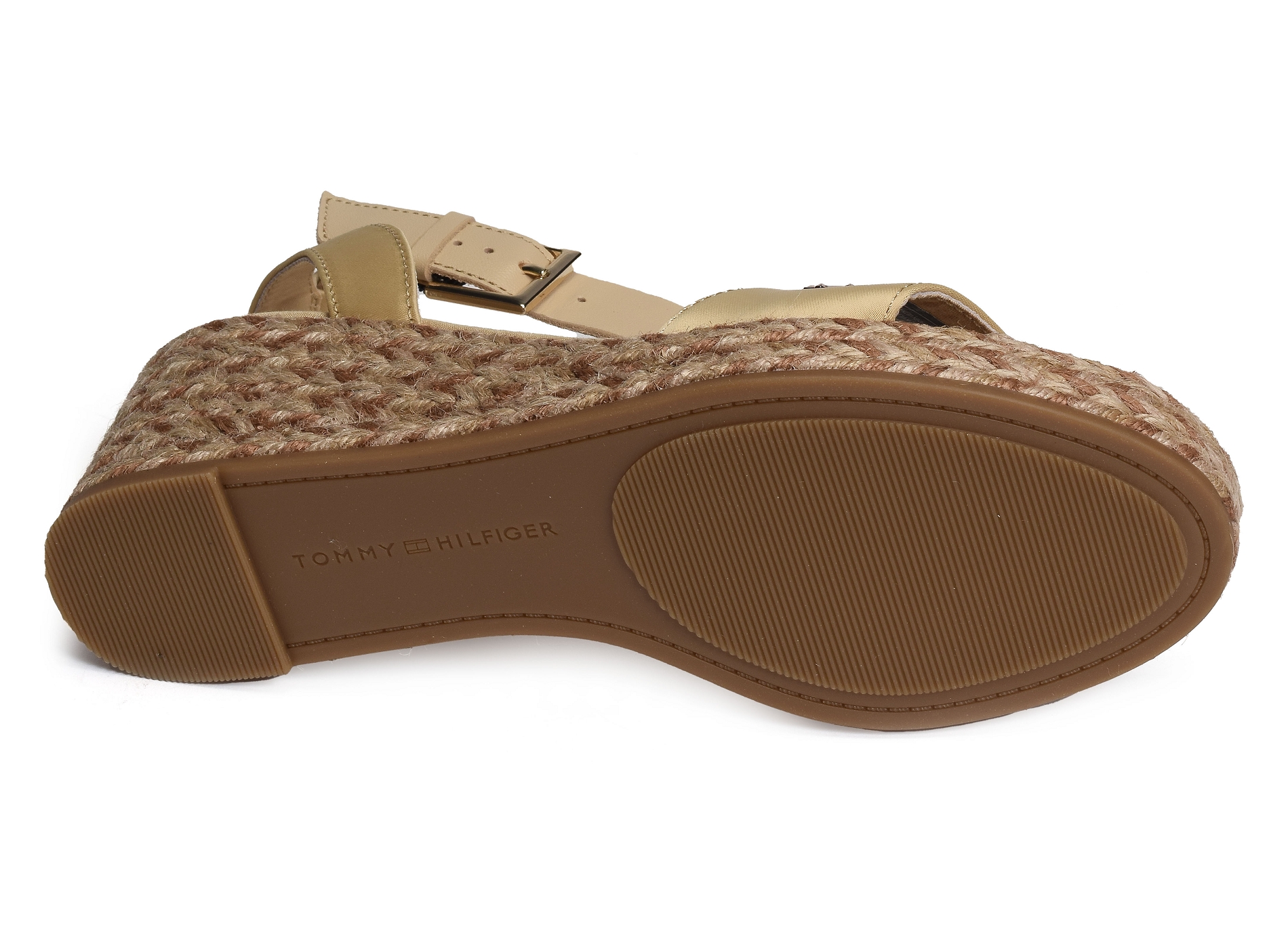 Colorful wedge satin sandal 7913 beige