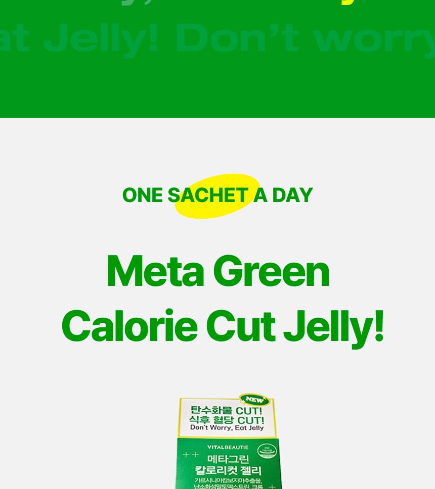 VITALBEAUTIE - Meta Groene Calorie Gesneden Jelly