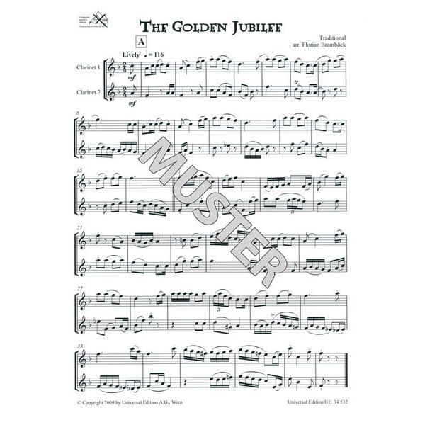 Universal Edition Celtic Clarinet Duets