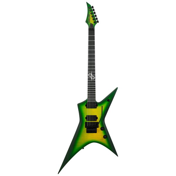 Solar Guitars X1.6FRLB Lime Burst Matte