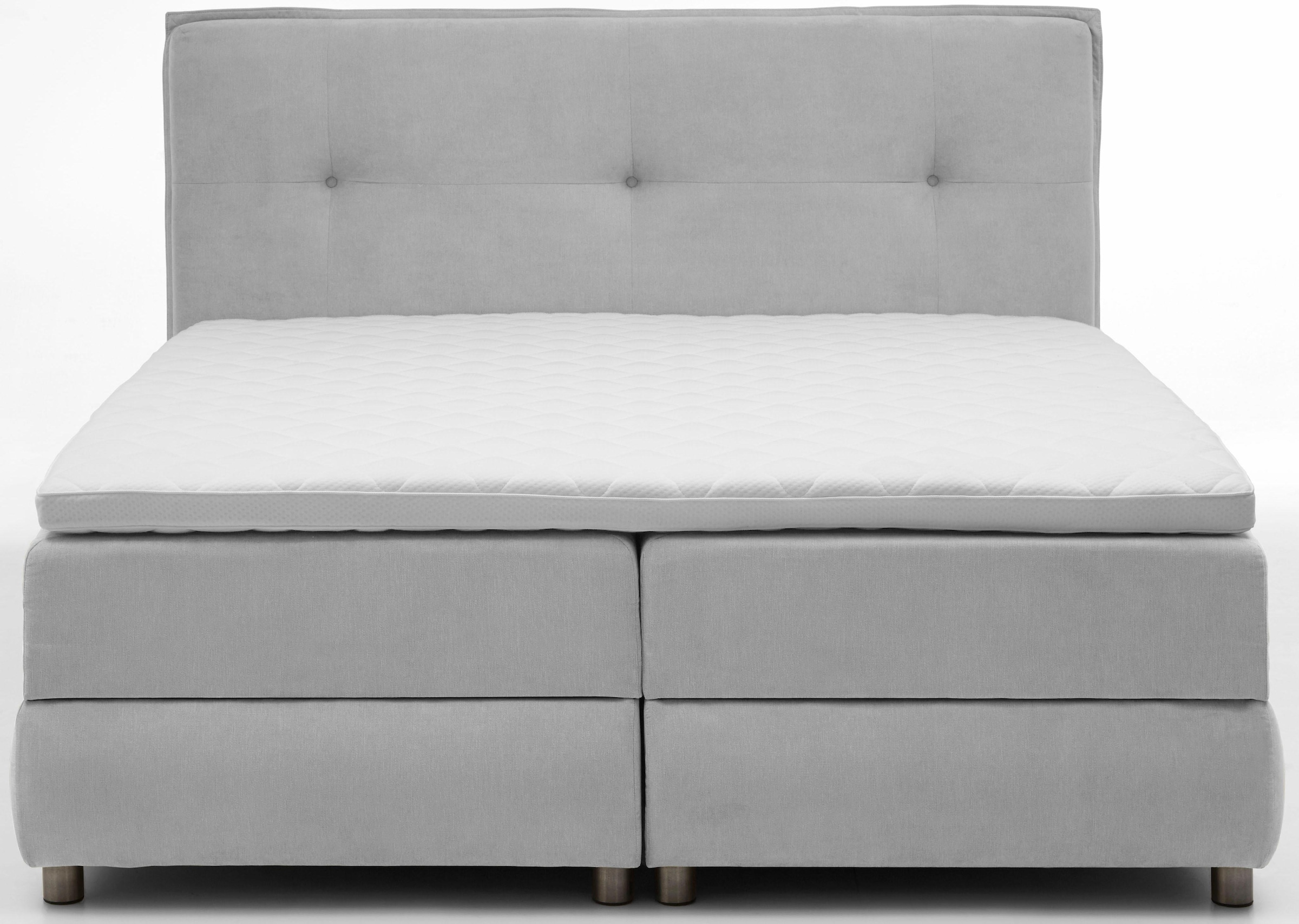 ATLANTIC home collection Boxspringbett »Tilo« mit Tonnentaschen-Federkernmatratze, inkl. Bettkasten und Topper