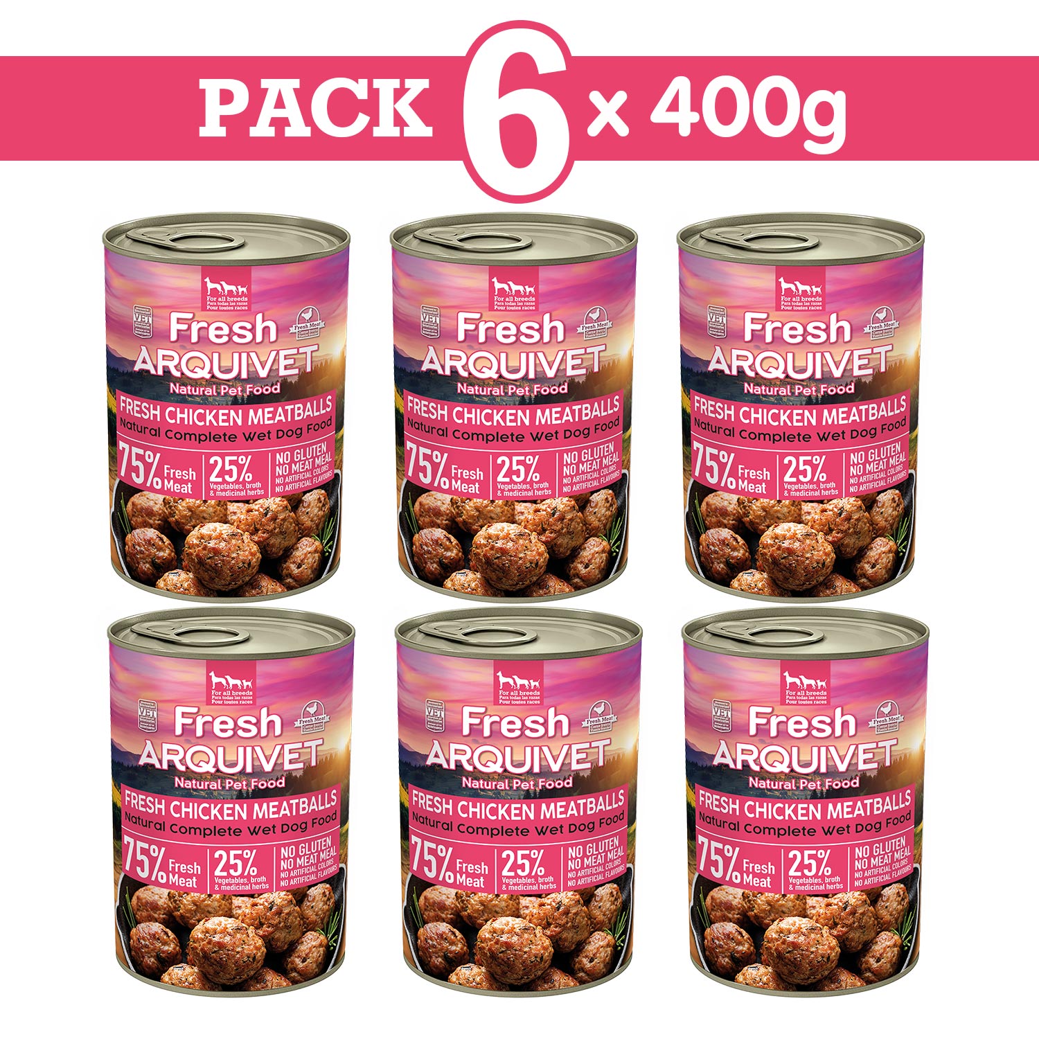 Almôndegas de Frango Fresco - Almôndegas com frango, cenoura e ervilha - 400g