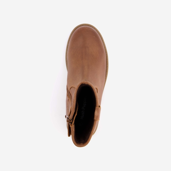 Hush Puppies leren meisjes enkellaarsjes
