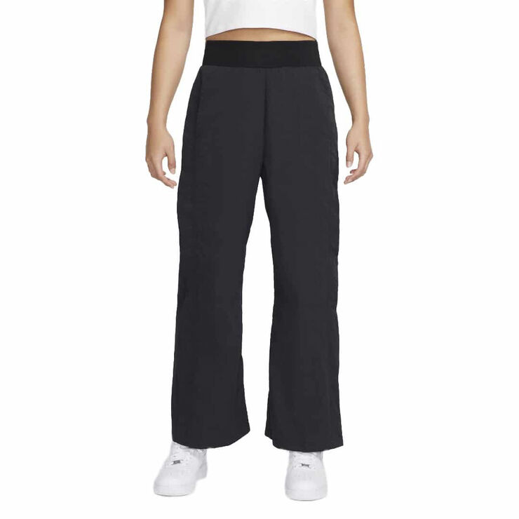 Nike sportswear icon clash woven wide Leg pants Black