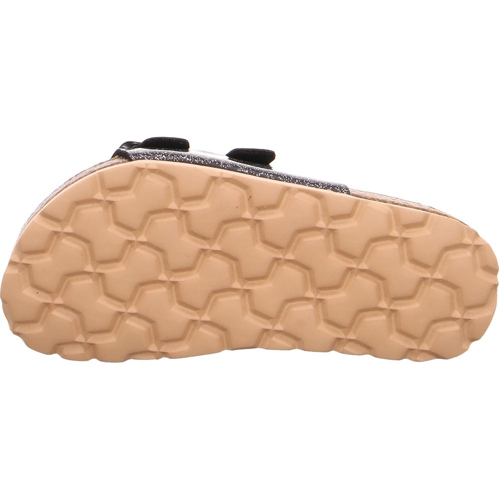 Superfit Fussbettpantoffel Kinder schwarz kombi