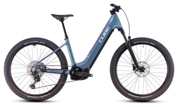 VTT Électrique Semi-Rigide Cube Reaction Hybrid Pro 800 Easy Entry Shimano Deore/Deore XT 12V 800 Wh 27.5'' Bleu Vert Smaragd 2025