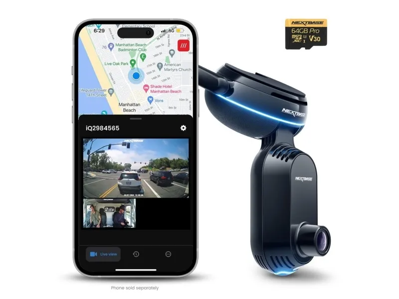 Nextbase iQ 4K, 4K Ultra HD, 3840 x 2160 pixel, 140°, Sort, Kina, MicroSD (TransFlash)