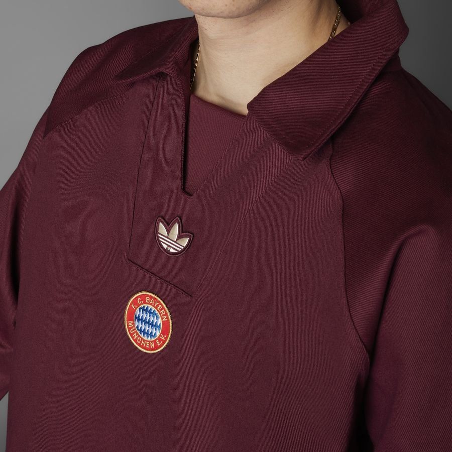 Bayern Munich Maillot Drill Top Terrace Icons - Shadow Red