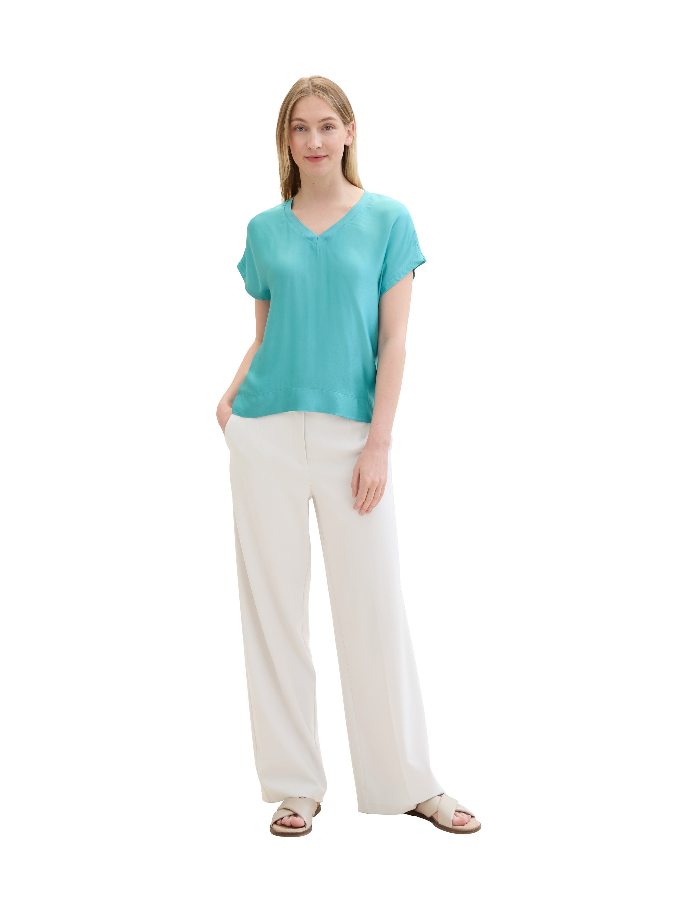 TOM TAILOR Blusenshirt , mit V-Ausschnitt