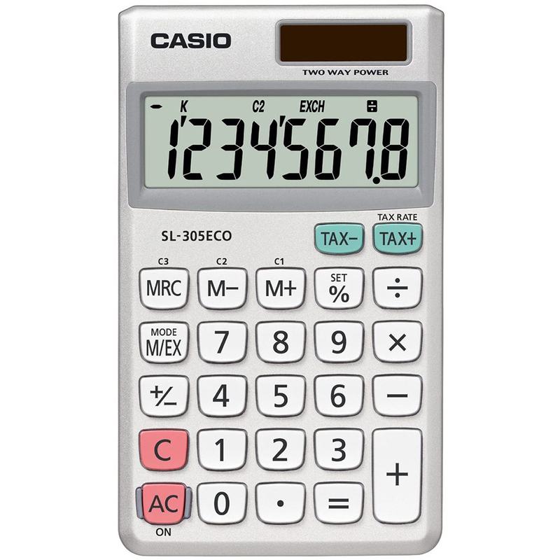 Casio Taschenrechner SL-305ECO, silber