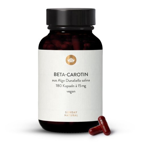 Sunday Natural Products  Beta-Carotin 15mgaus Algen
