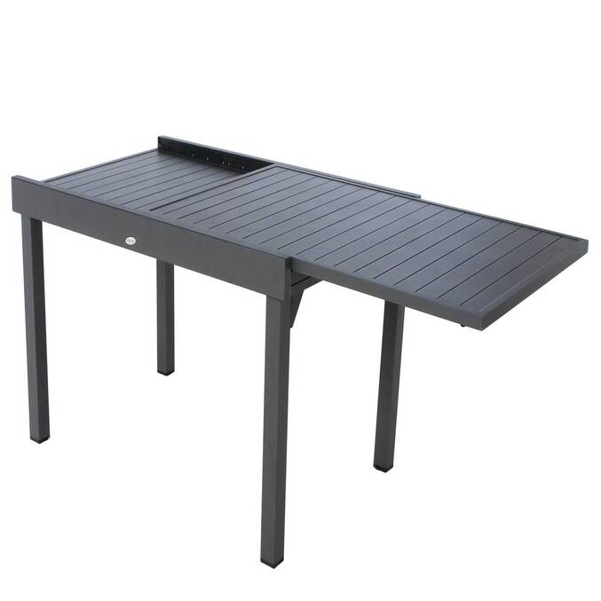 Table de jardin extensible PIAZZA Graphite