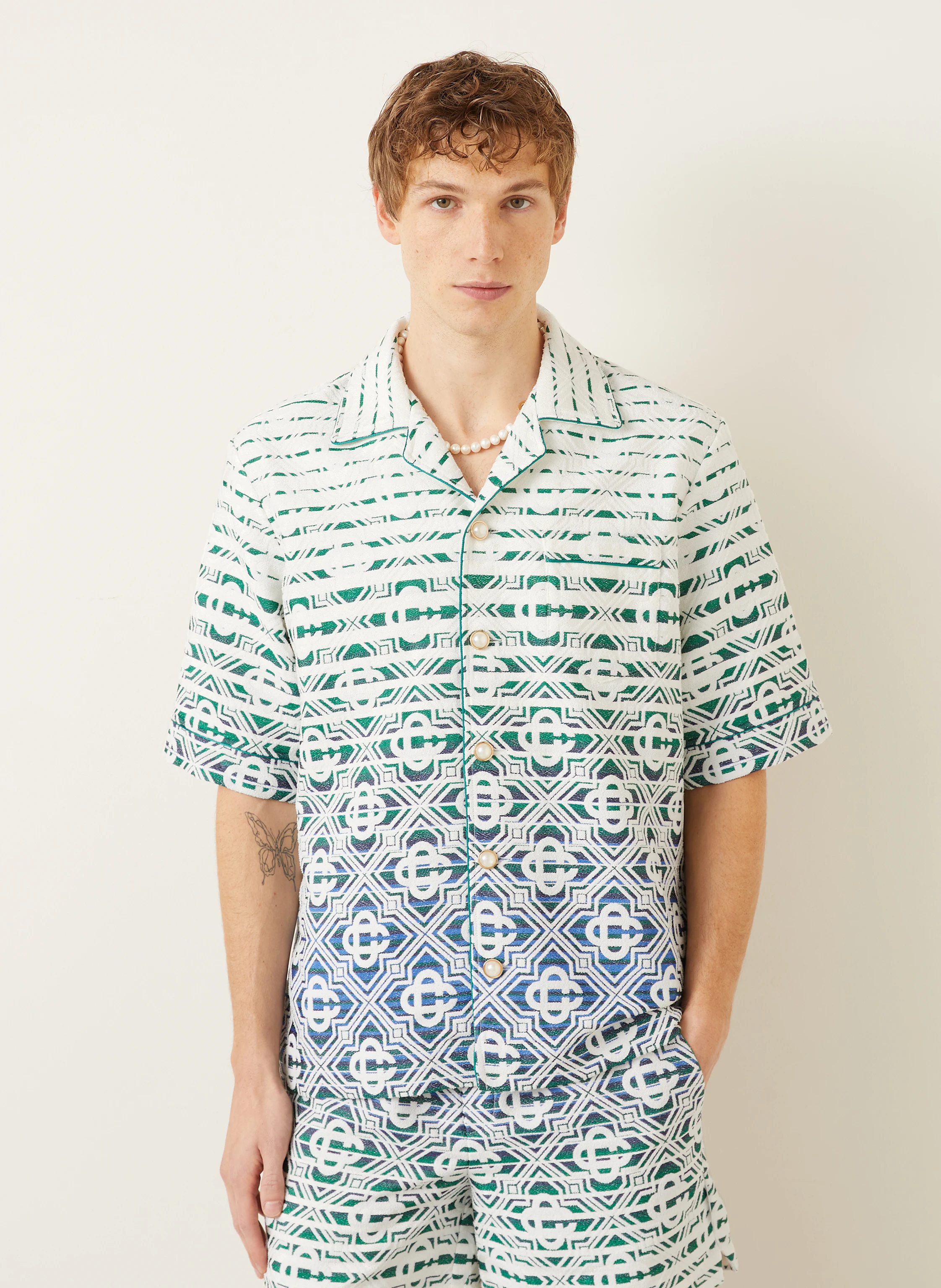 Casablanca Resorthemd Comfort Fit aus Jacquard