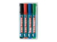 Marker Edding 383 flipchart - for flip-over tavle - vandbaseret blæk - 1-5 mm - med 4 stk. ass. farver