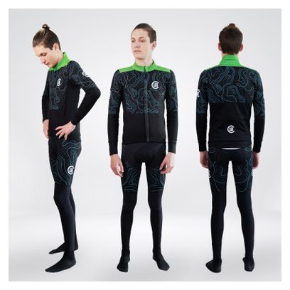 Veste Hiver Imperméable PIRINEUS Map Noir/Vert