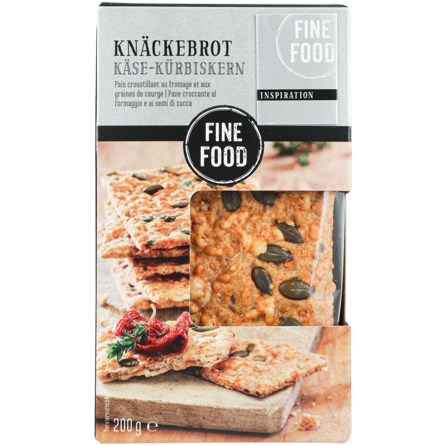 Fine Food Knäckebrot mit Kürbiskernen & Käse
