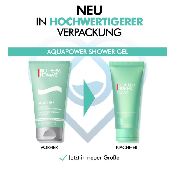 BIOTHERM Aquapower Gel douche<br>200 ml, Tube, Gel