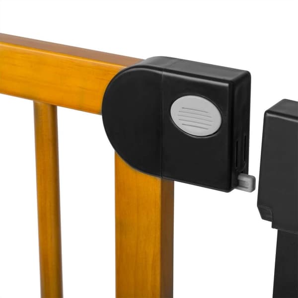 Sikkerhetsport for barn, sort Nukido 718200
