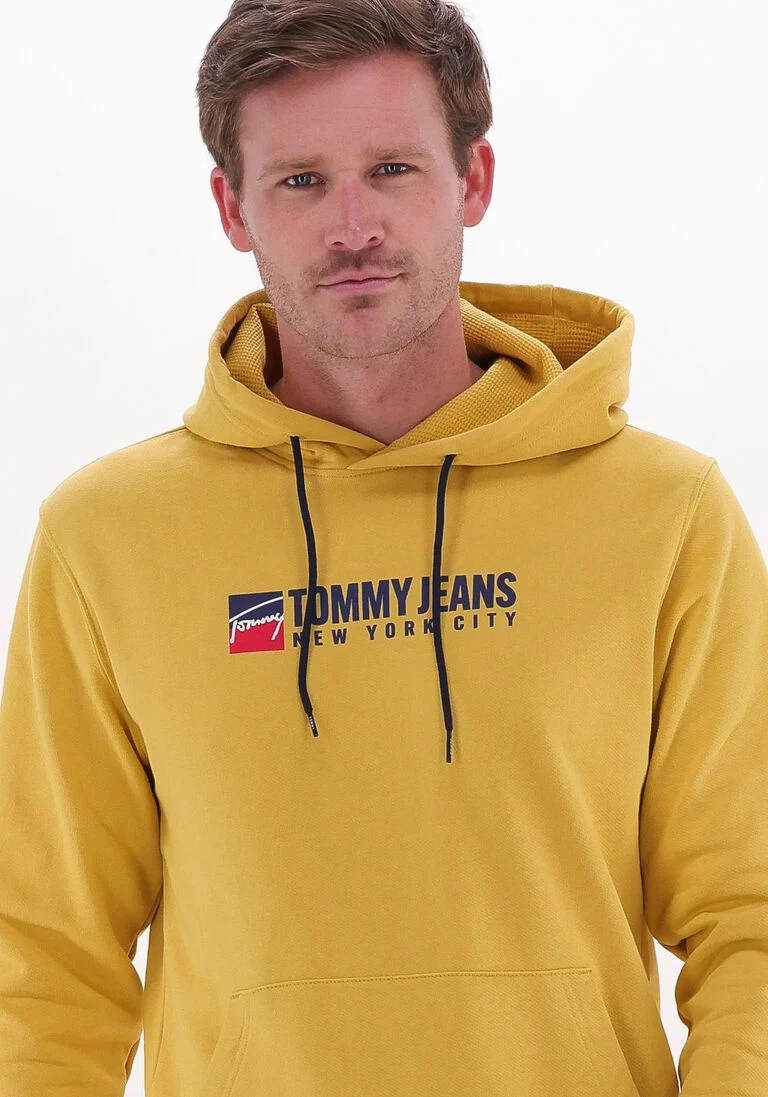 TOMMY JEANS oker tommy jeans sweater tjm entry athletics hoodie