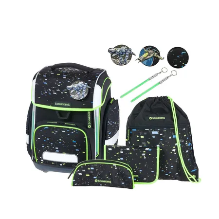 Schneiders Schulranzen-Set Galaxy Black, 9-teilig