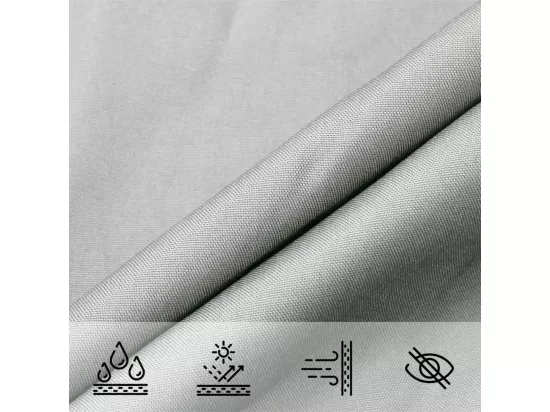 Voile d'ombrage gris clair 4x4x5,8 m 100% polyester oxford