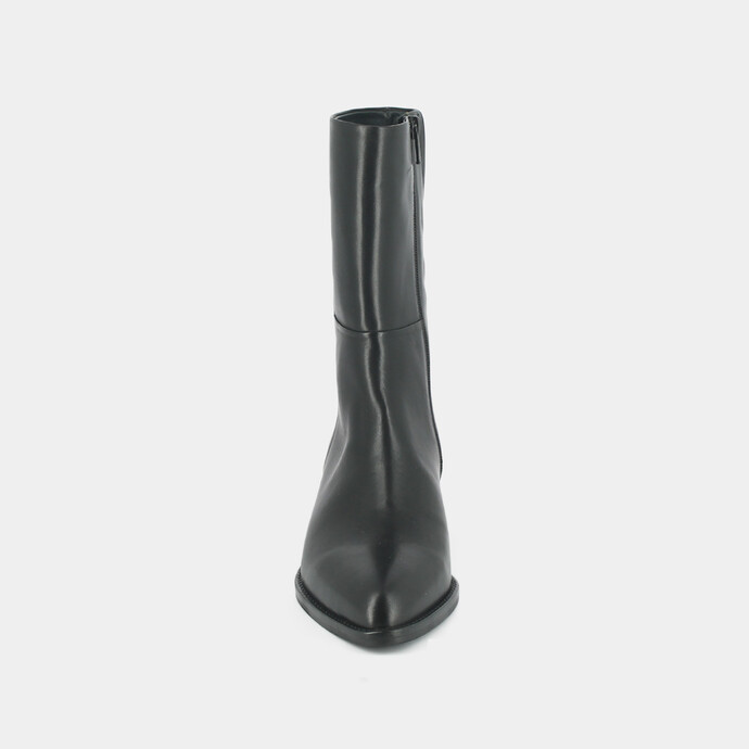 Bottines à talons  en cuir noir