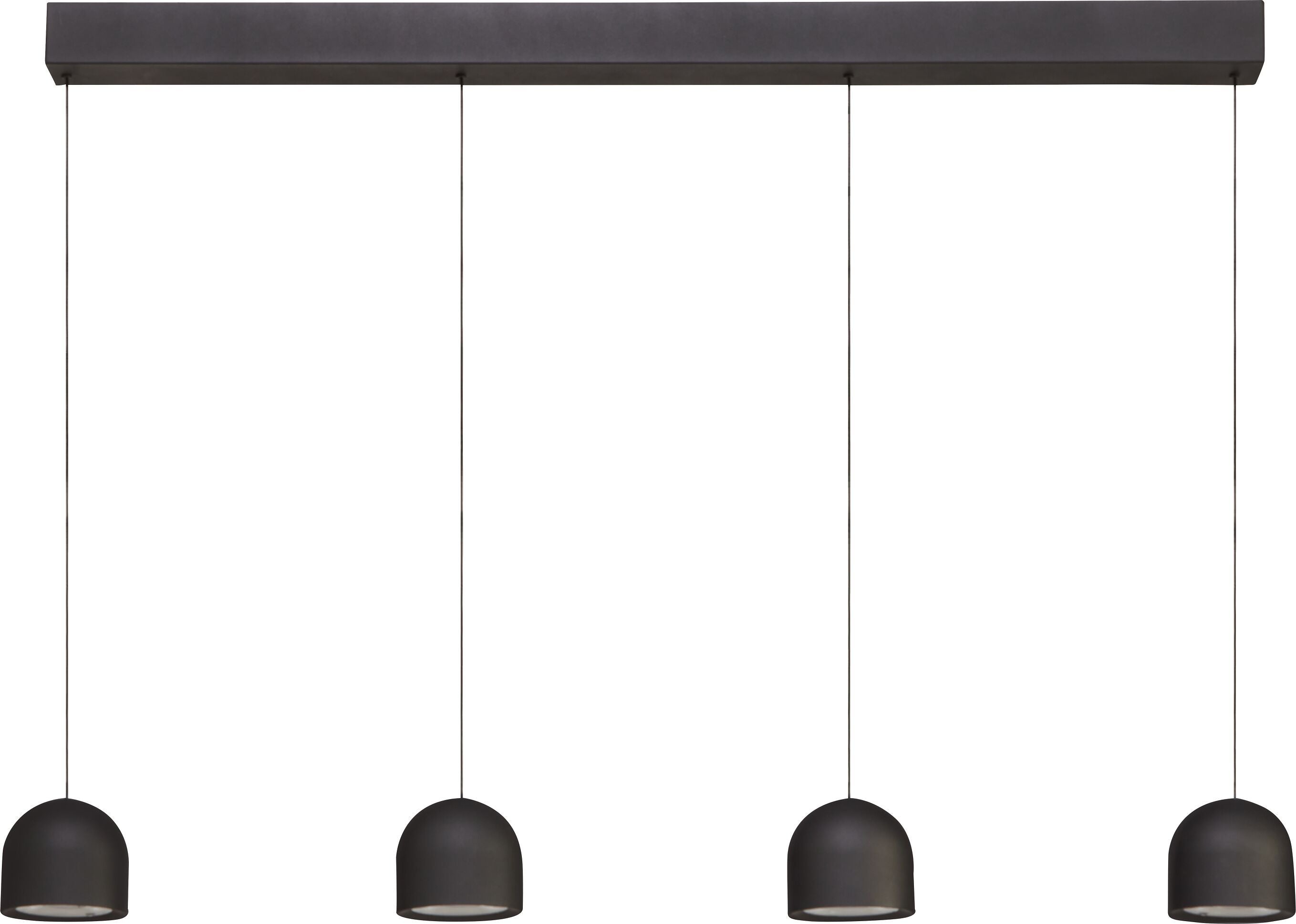 SALA Hängeleuchte - Schwarz / B: 100.0 cm x T: 10.0 cm