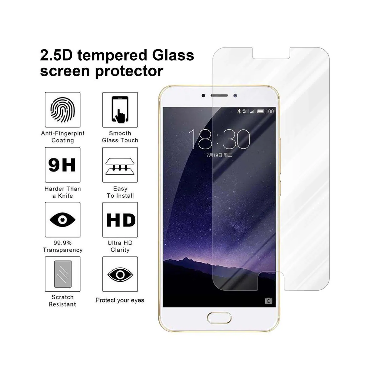 MEIZU MX6 Skjermbeskytter Skärmskydd