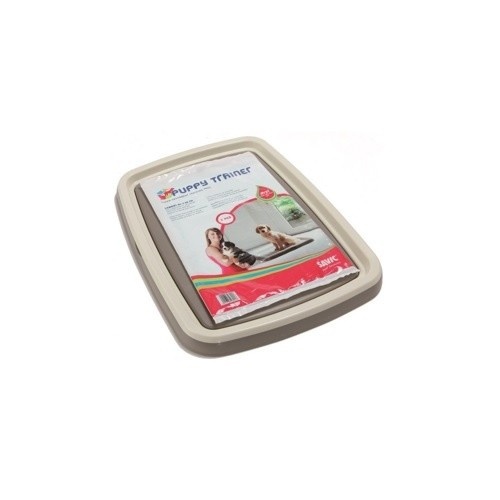 Kit de treinamento para filhotes Savic com bandeja e tapetes absorventes para cães.