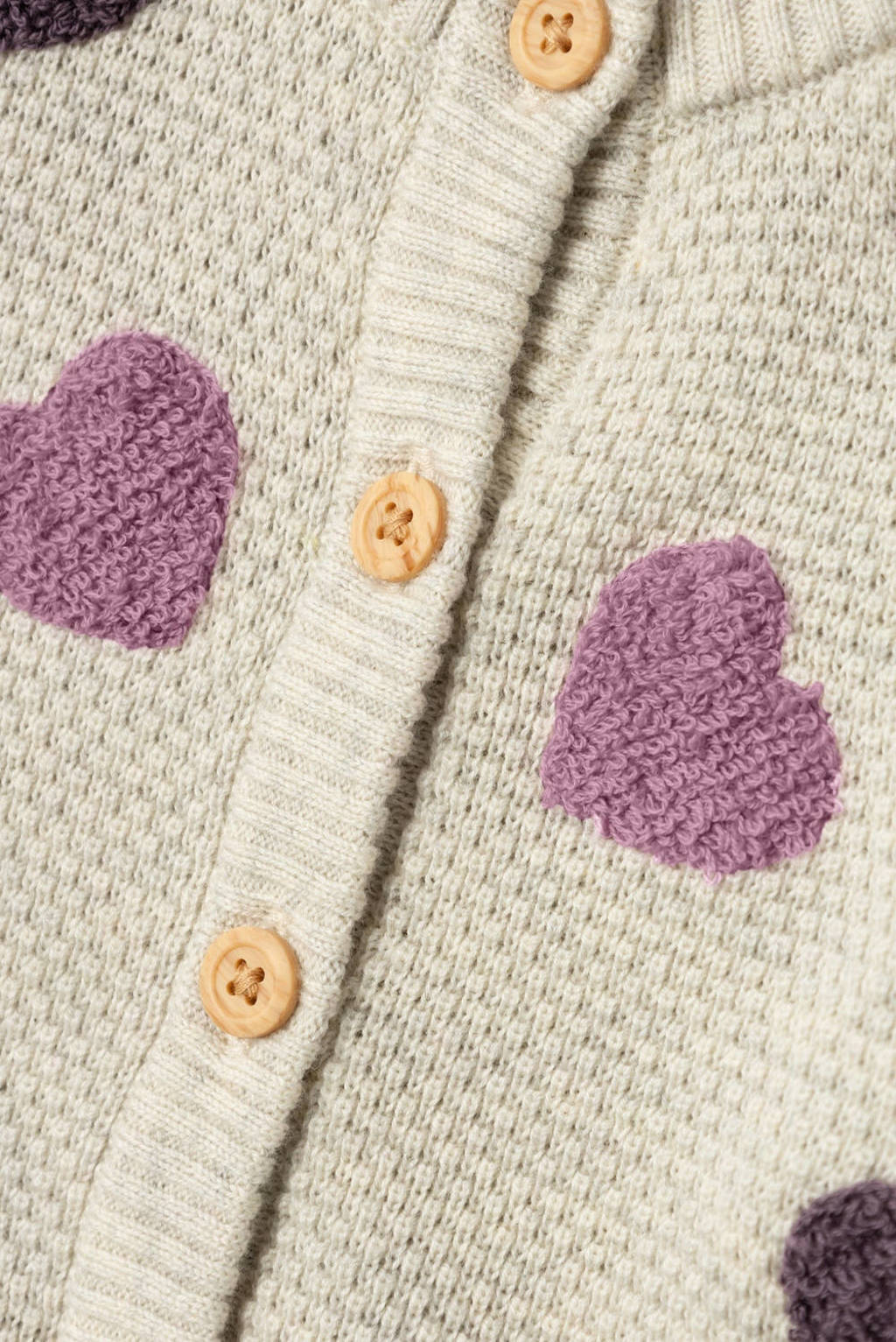NAME IT baby vest NBFNEHEART met hartjes en patches beige/roze