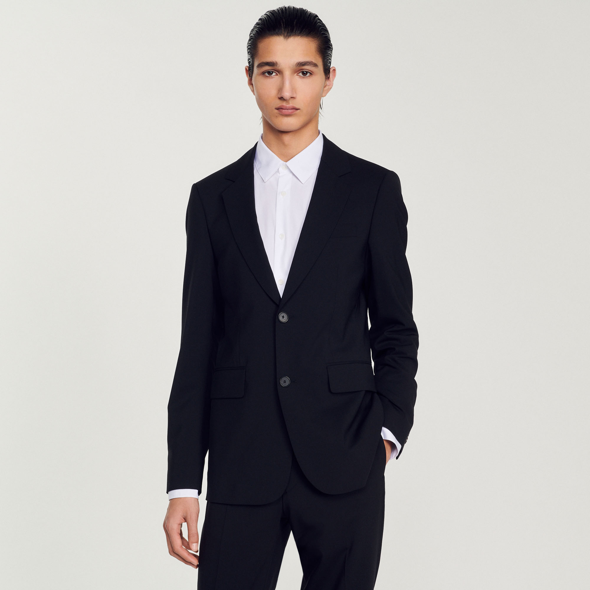 Veste de costume en laine vierge