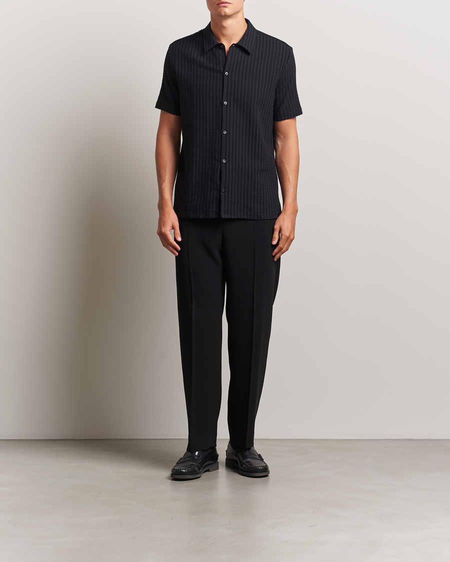 Samsøe Samsøe Avan Structured Short Sleeve Shirt Black