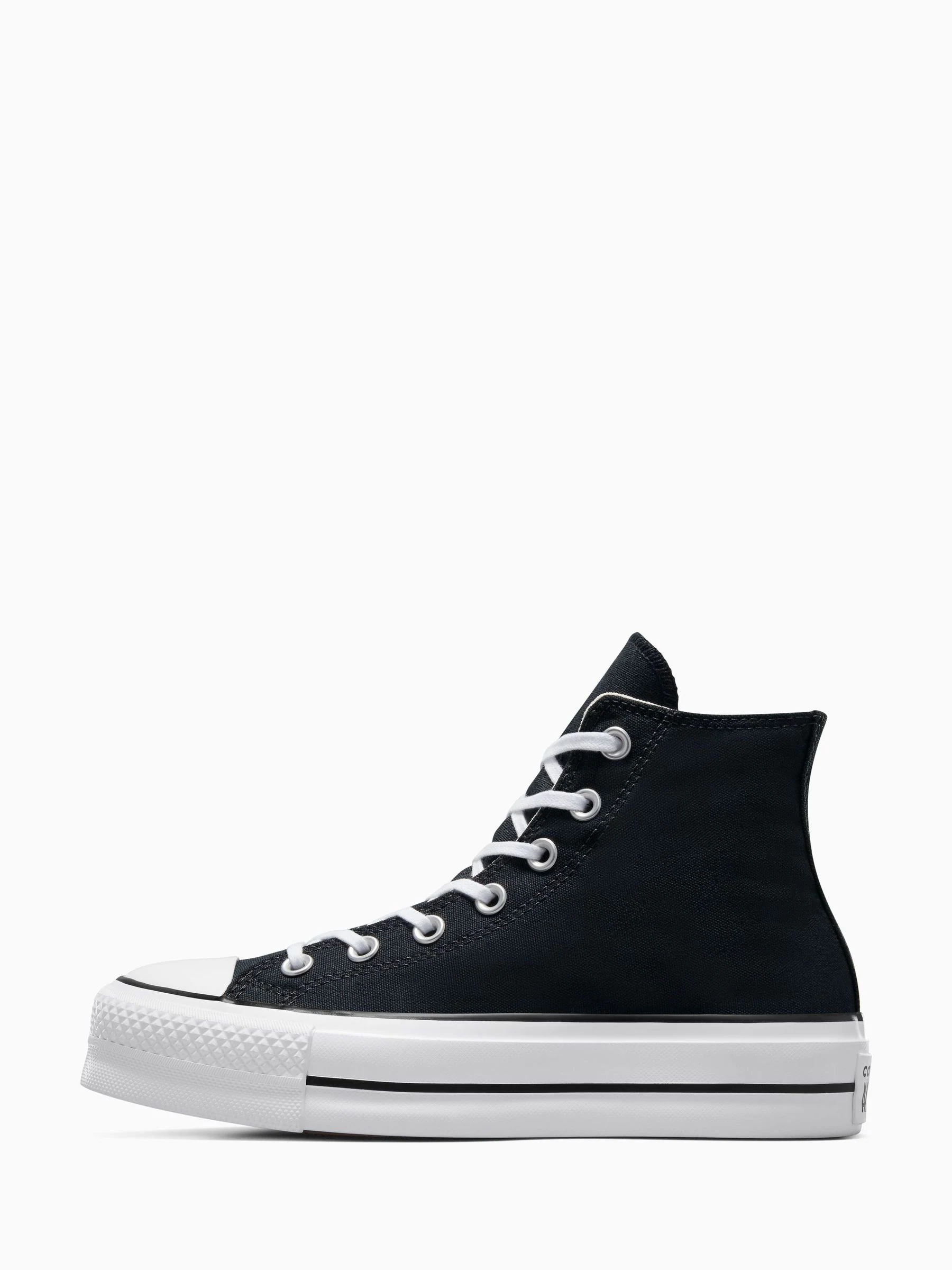 Zwart - Converse Lift - Bleke hoge sneakers met plateauzool