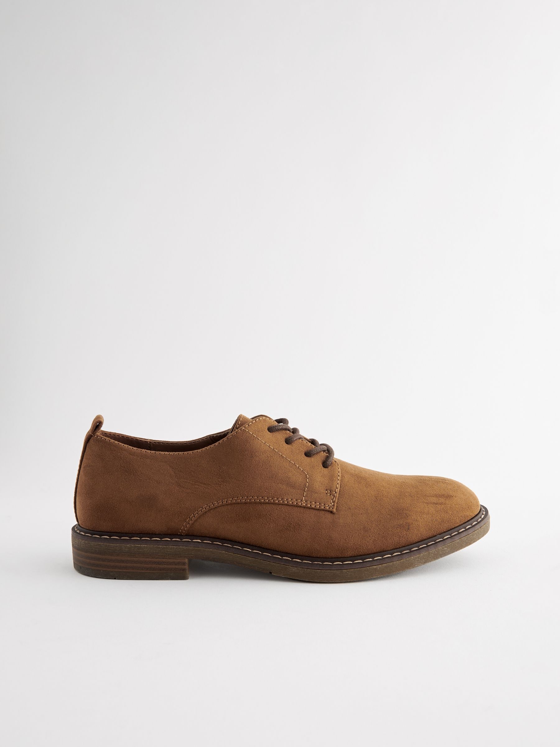 Lichtbruin - Suedette Derby schoenen