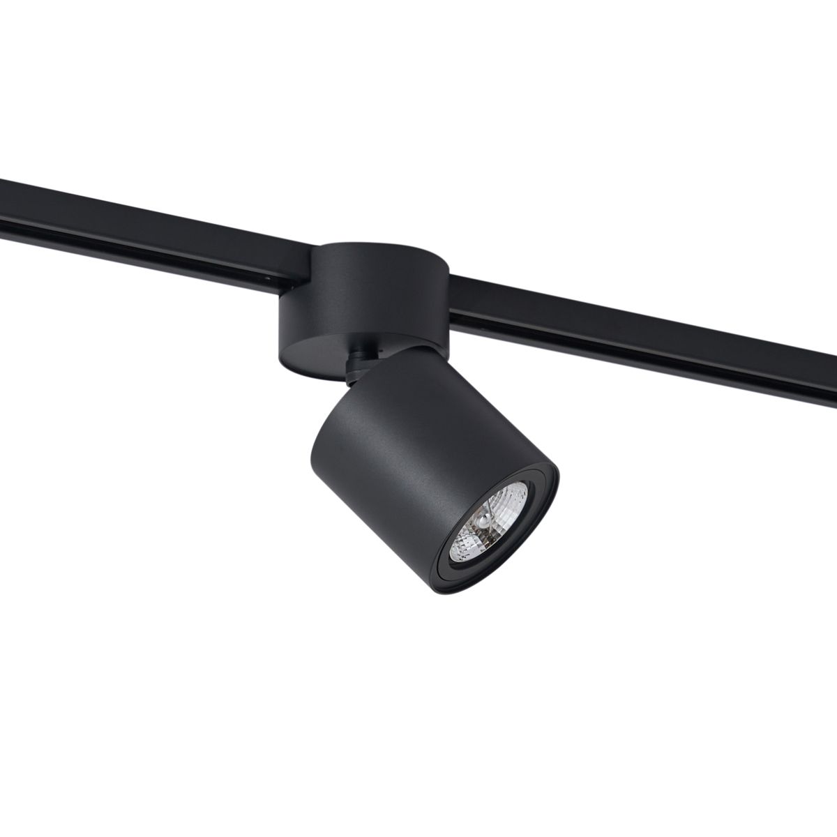 Moderne spot zwart voor railsysteem 1-fase GU10 70mm - Iconic Roto