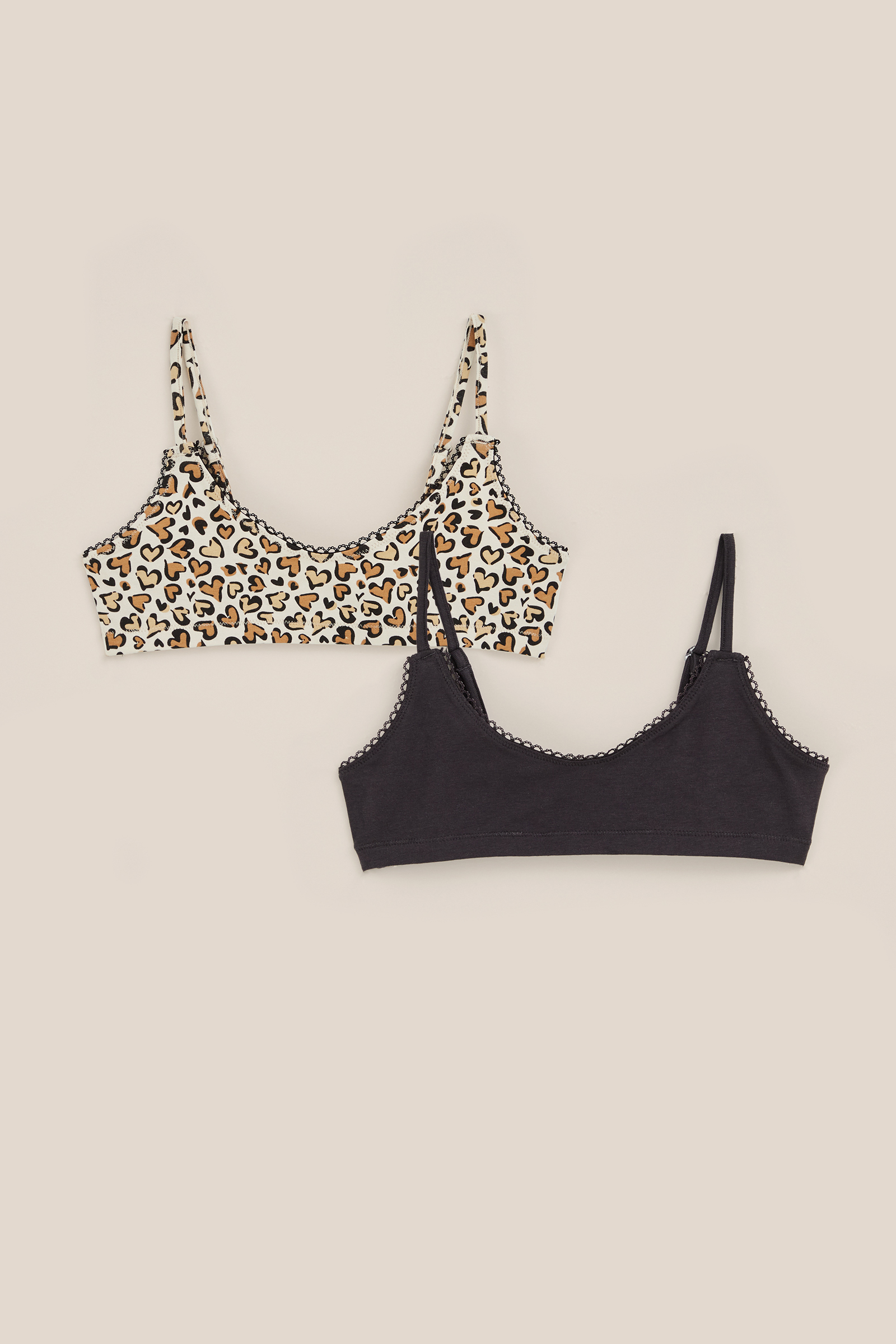 Meisje top 2-pack WE Fashion Beige