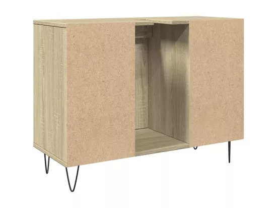 Armoire salle de bain chêne sonoma 80x33x60cm bois d'ingénierie