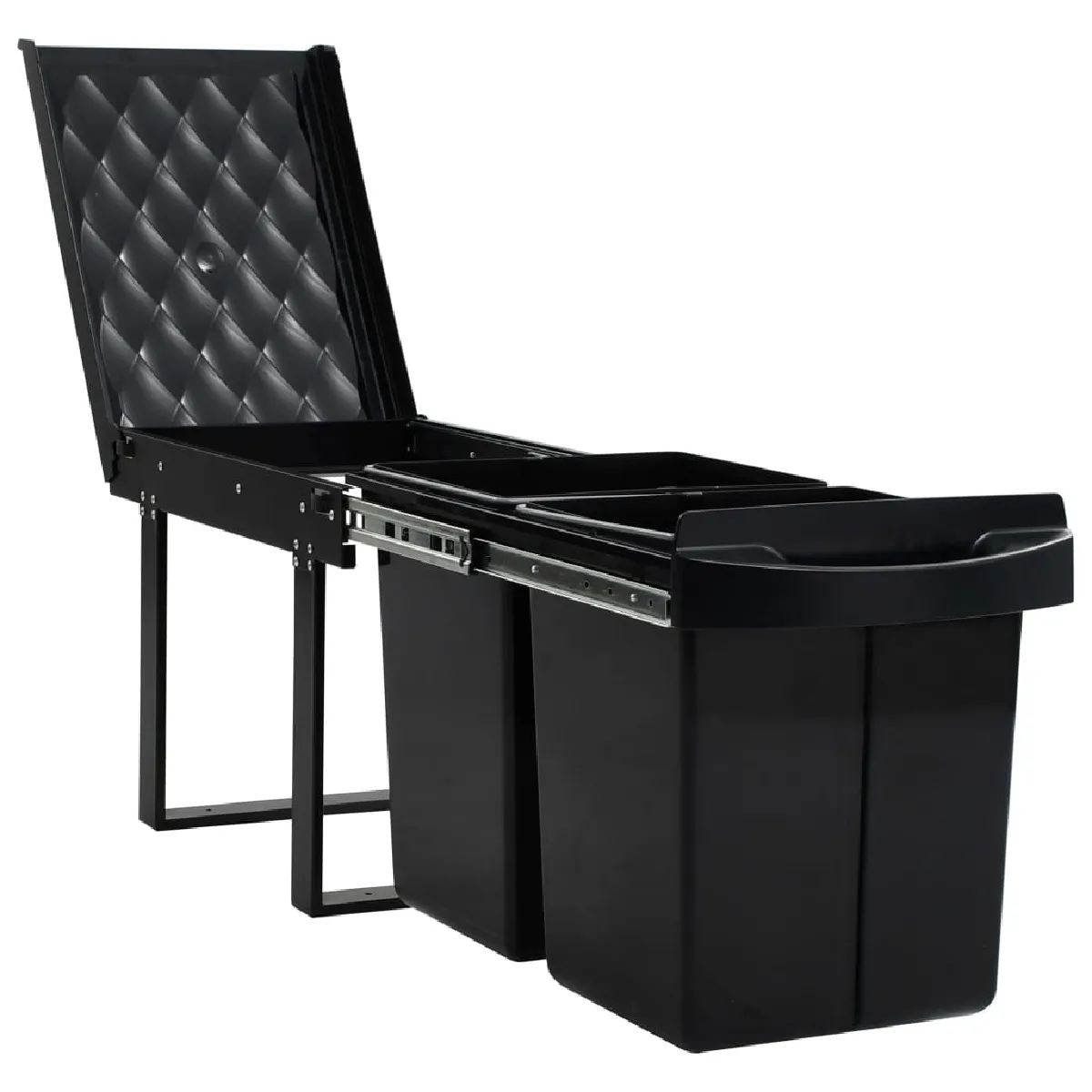 vidaXL Poubelle amovible cuisine 48 L