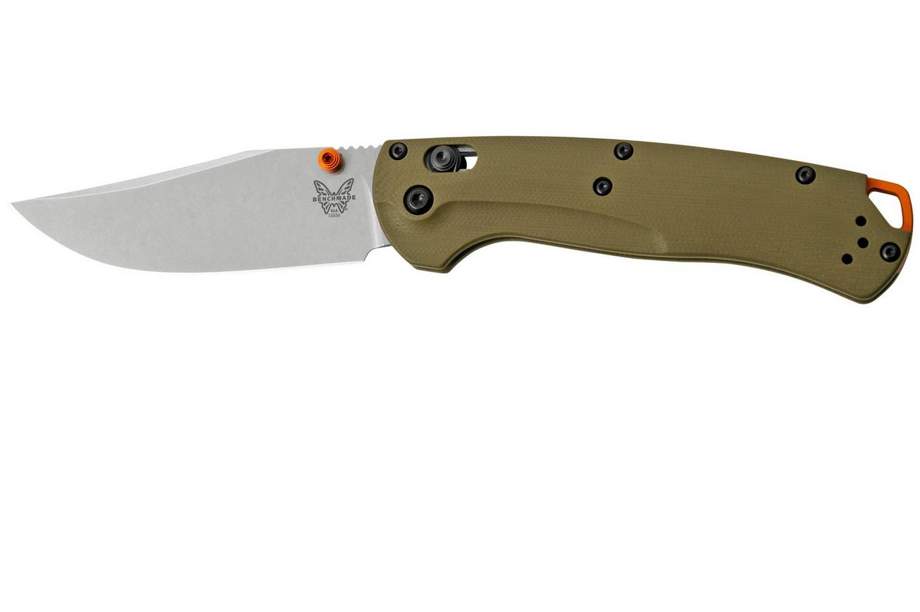 Benchmade Taggedout 15536, CPM-S45VN, OD Green G10, jachtzakmes