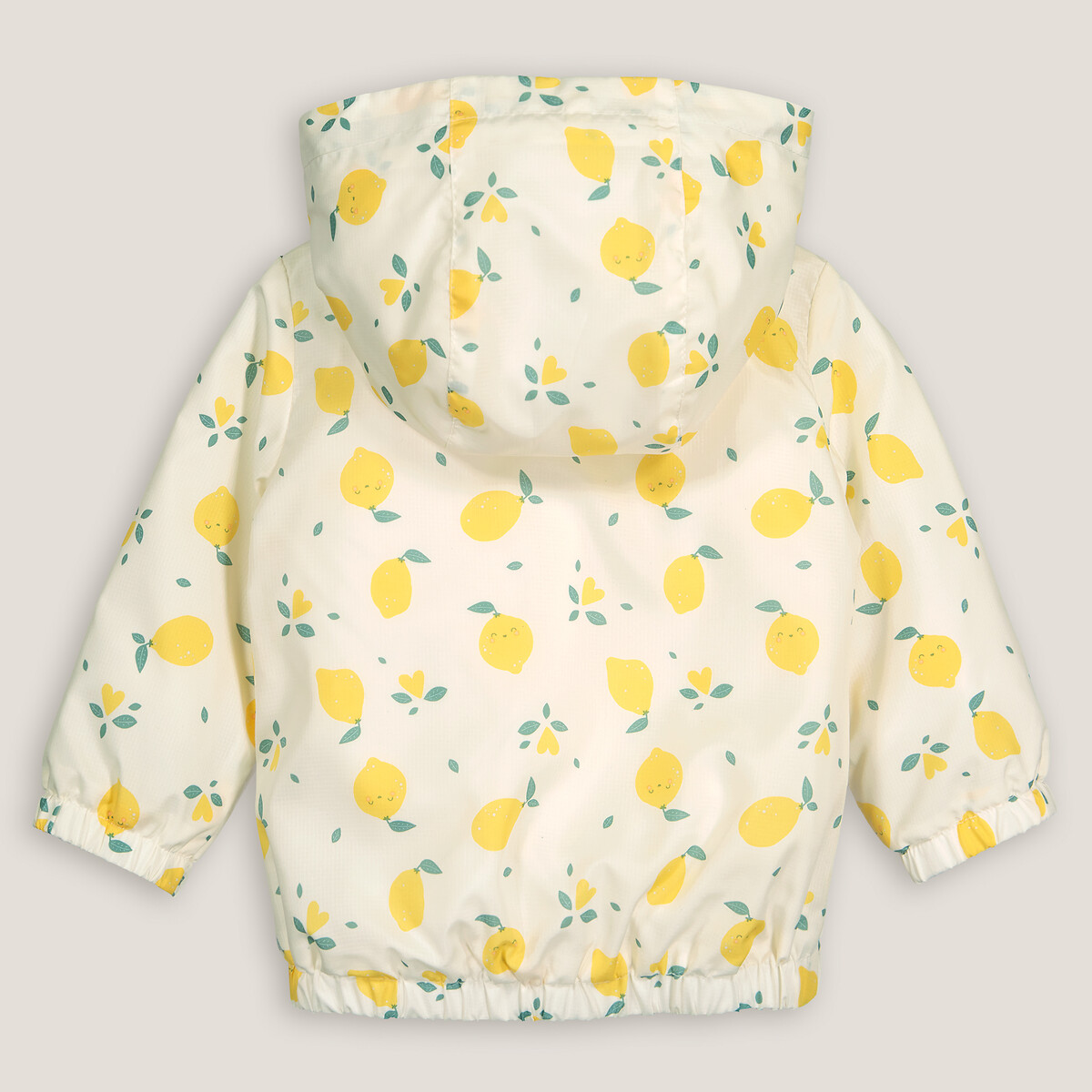 COLEÇÕES LA REDOUTE<br>Jaqueta corta-vento com capuz, estampa de limão